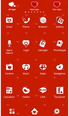 Cute Wallpaper Polka Hearts android App screenshot 2